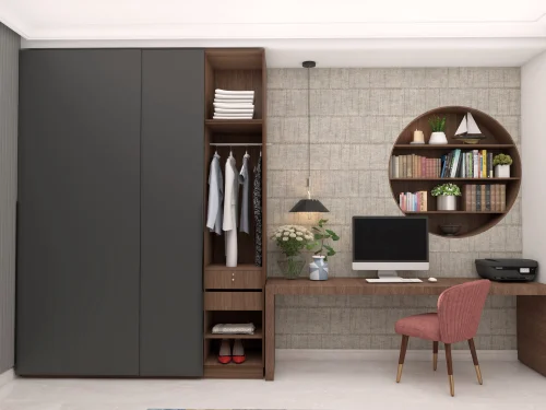 Technical execution of Interior Wardrobe by Varaaha Builders & constructions